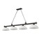 Z-Lite Cordon 4 Light Billiard, Bronze & White Linen 2306-4BRZ-DWL14 - alternate 2